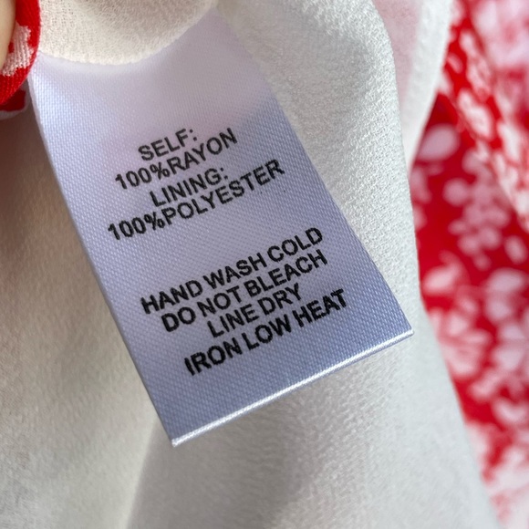 LULU’s Red & White Floral Printed Choker Swing Dress Mini Dress Sz S - Picture 12 of 15